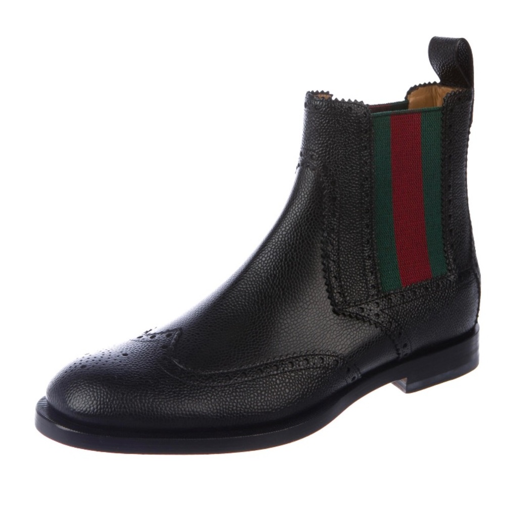 GUCCI LEATHER CHELSEA BOOTS